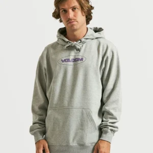 Moletom Volcom Canguru Strikehood Cinza