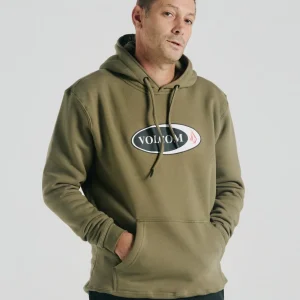 Moletom Volcom Canguru Elipstone Militar