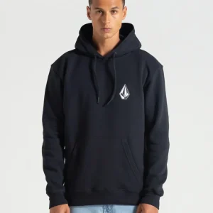 Moletom Volcom Canguru Iconic Stone Preto
