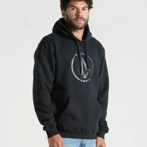 Moletom Volcom Canguru Volstoned Preto