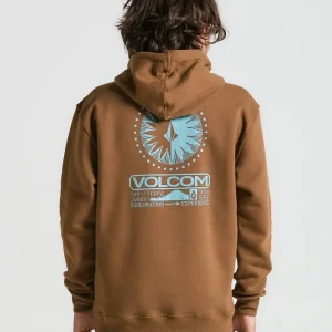 Moletom Volcom Canguru Out There Marrom