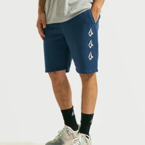 Bermuda Moletom Volcom Iconic Stone Azul