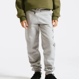 Calça Moletom Volcom Iconic Stone Juvenil Cinza