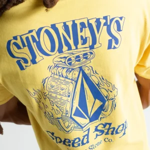 Camiseta Volcom Speed Shop Amarela